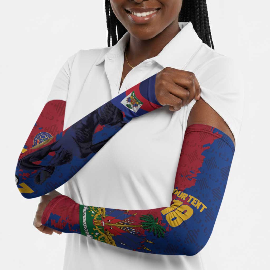 Custom Afro-Haitians Football Arm Sleeves Les Grenadiers 2026 World Football - Wonder Print Shop