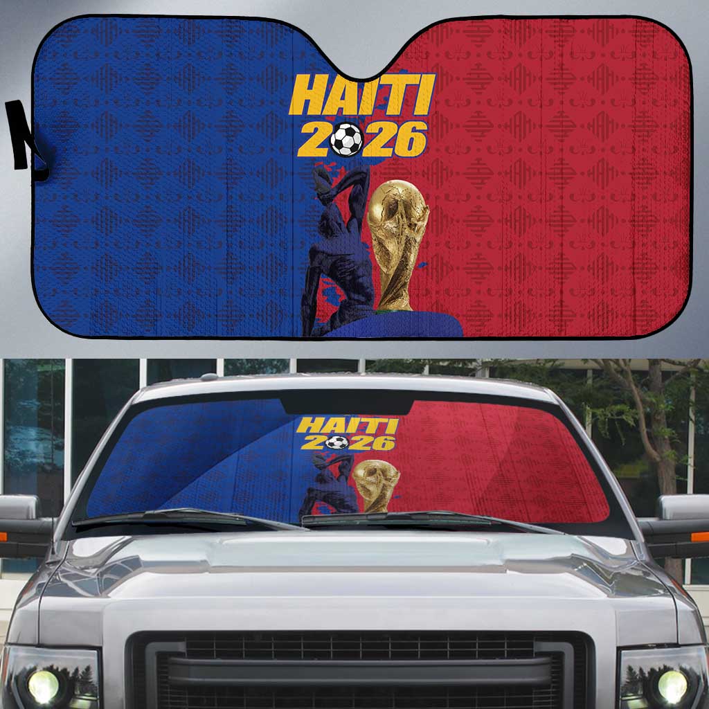 Afro-Haitians Football Auto Sun Shade Les Grenadiers 2026 World Football - Wonder Print Shop