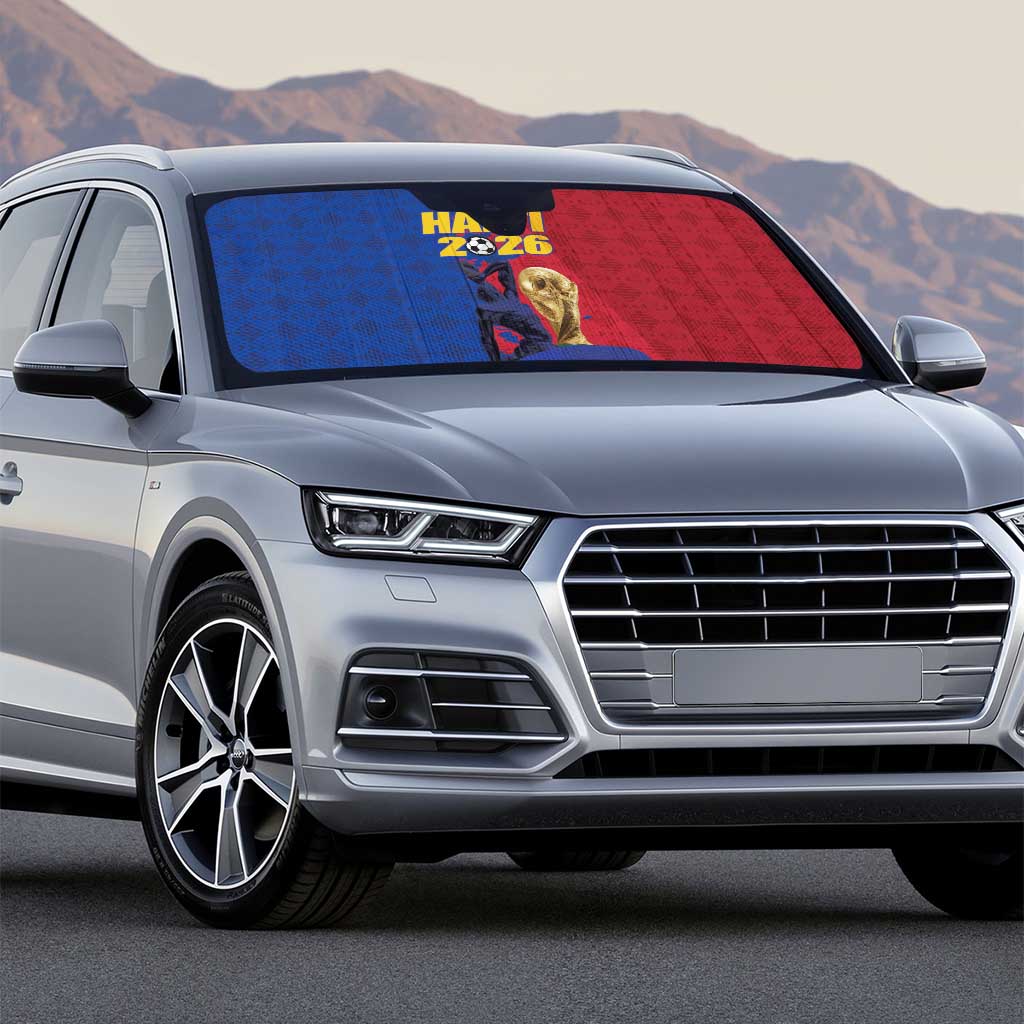 Afro-Haitians Football Auto Sun Shade Les Grenadiers 2026 World Football - Wonder Print Shop