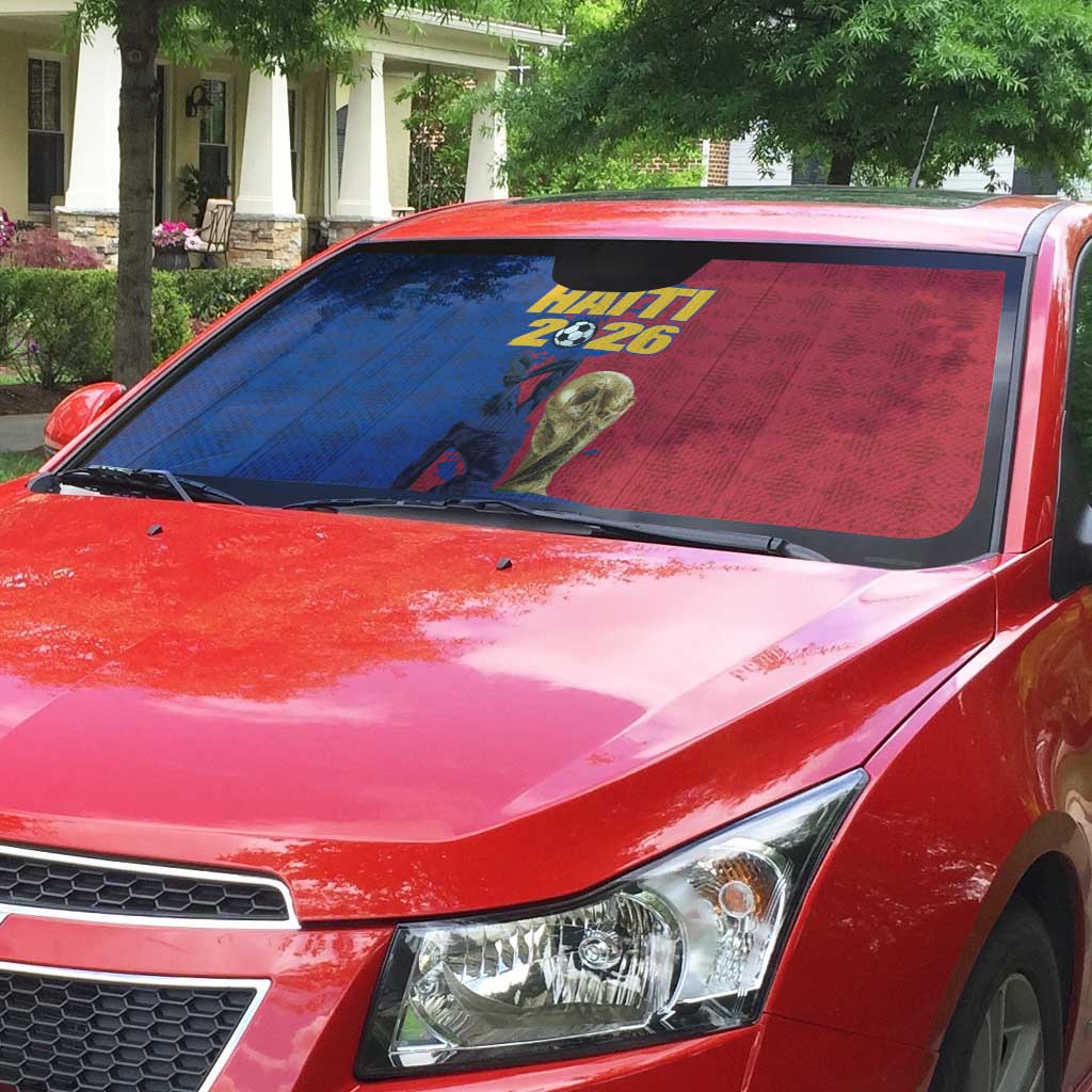 Afro-Haitians Football Auto Sun Shade Les Grenadiers 2026 World Football - Wonder Print Shop