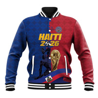 Custom Afro-Haitians Football Baseball Jacket Les Grenadiers 2026 World Football - Wonder Print Shop
