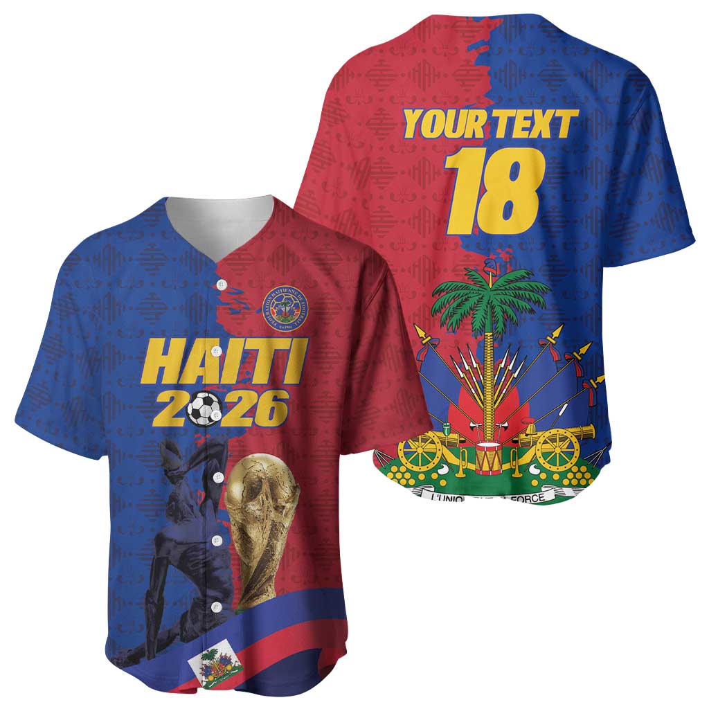 Custom Afro-Haitians Football Baseball Jersey Les Grenadiers 2026 World Football - Wonder Print Shop