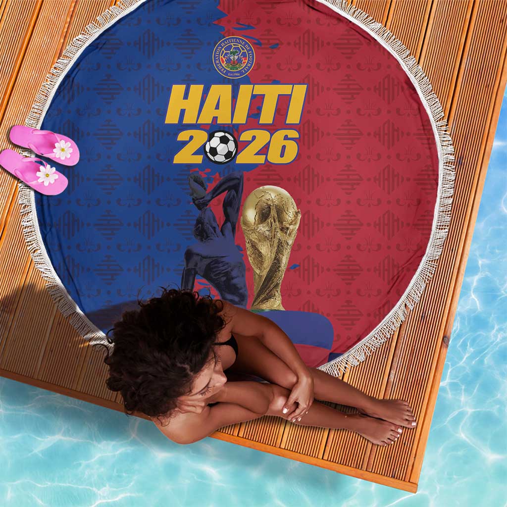 Afro-Haitians Football Beach Blanket Les Grenadiers 2026 World Football - Wonder Print Shop