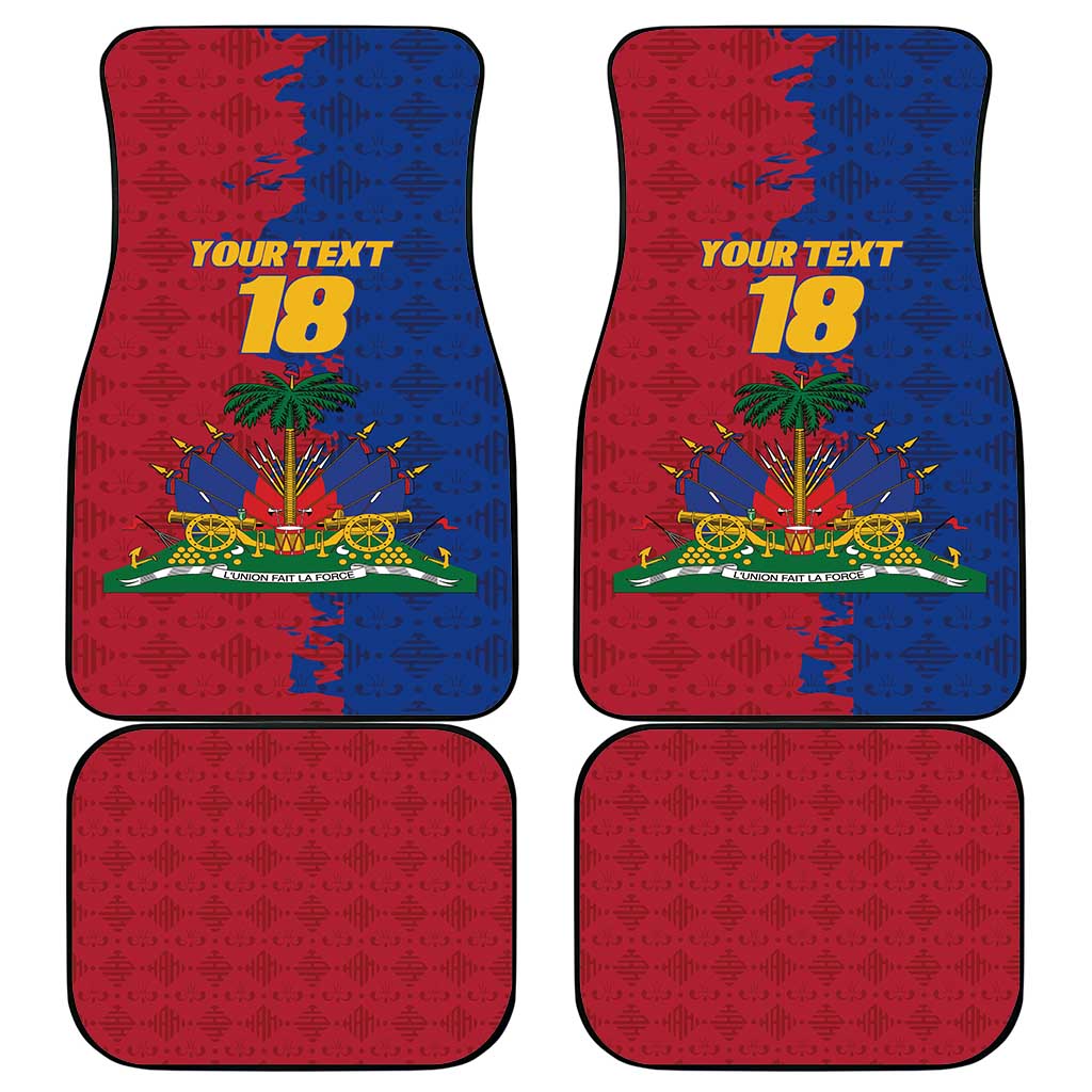 Custom Afro-Haitians Football Car Mats Les Grenadiers 2026 World Football - Wonder Print Shop