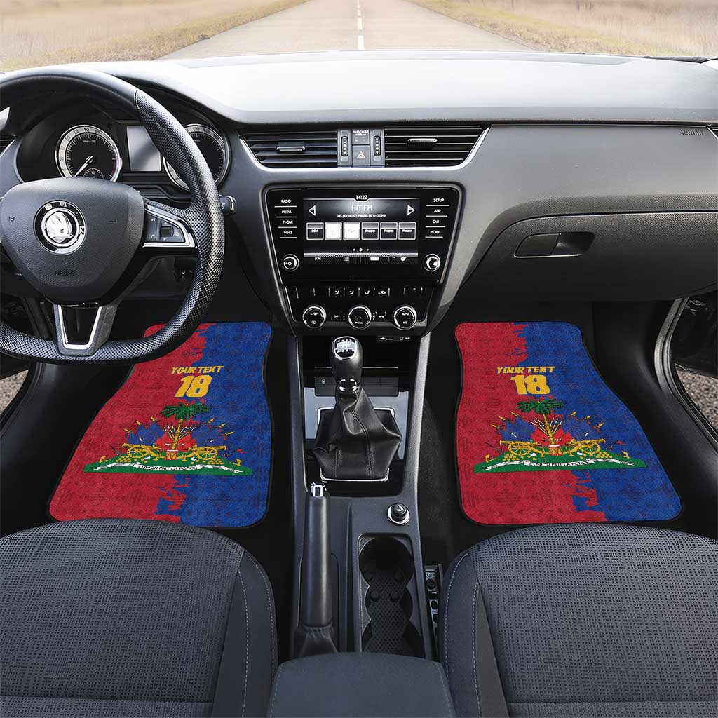 Custom Afro-Haitians Football Car Mats Les Grenadiers 2026 World Football - Wonder Print Shop