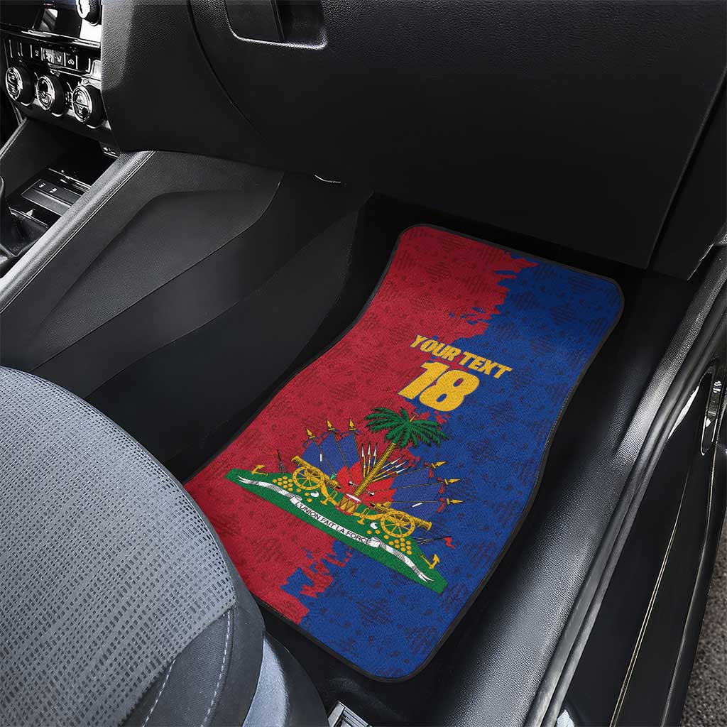 Custom Afro-Haitians Football Car Mats Les Grenadiers 2026 World Football - Wonder Print Shop