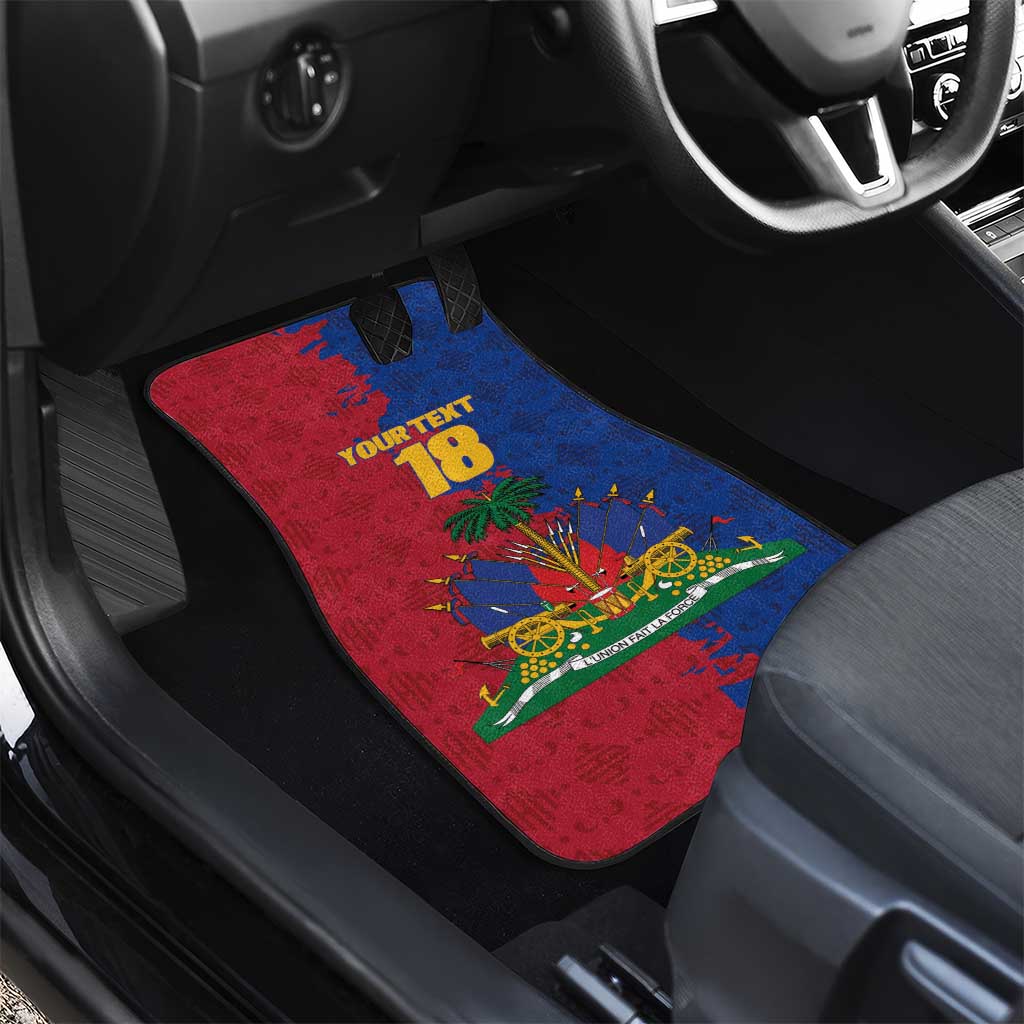 Custom Afro-Haitians Football Car Mats Les Grenadiers 2026 World Football - Wonder Print Shop