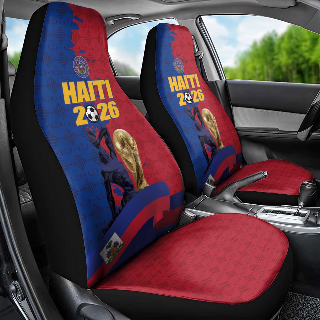 Afro-Haitians Football Car Seat Cover Les Grenadiers 2026 World Football - Wonder Print Shop