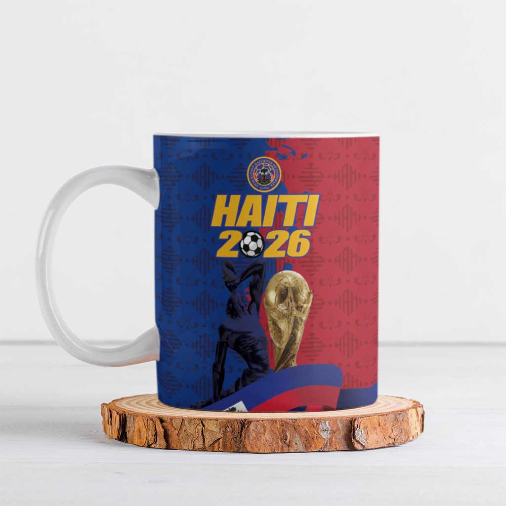 Custom Afro-Haitians Football Ceramic Mug Les Grenadiers 2026 World Football - Wonder Print Shop