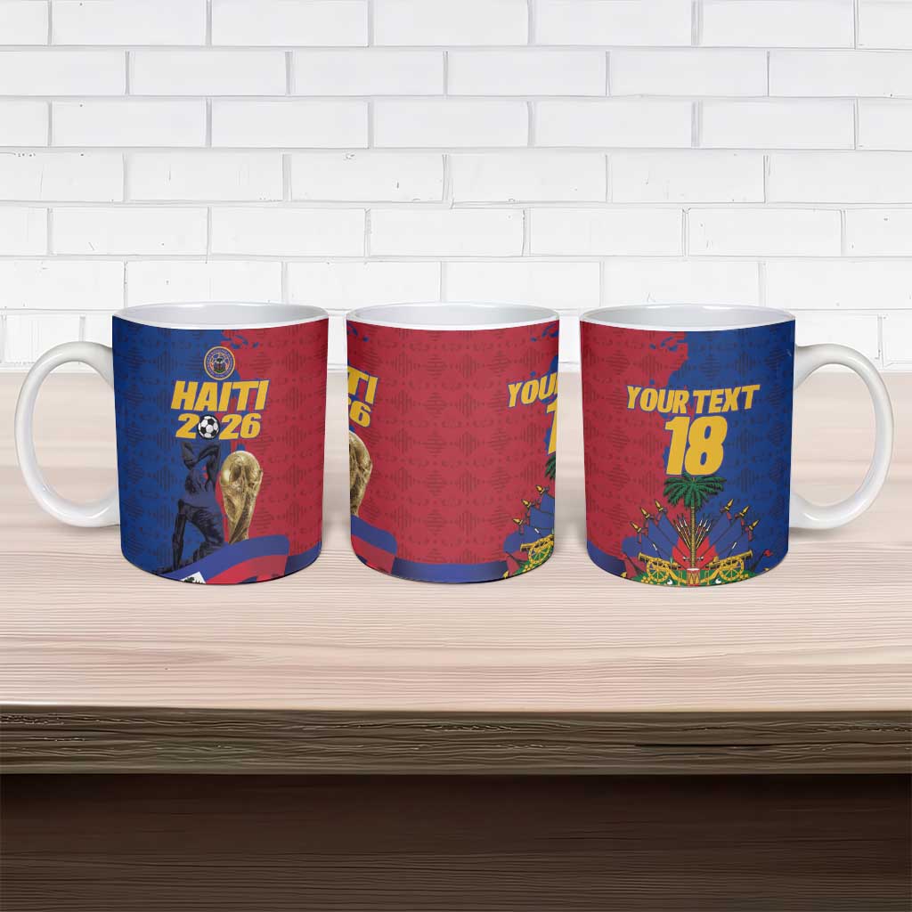 Custom Afro-Haitians Football Ceramic Mug Les Grenadiers 2026 World Football - Wonder Print Shop