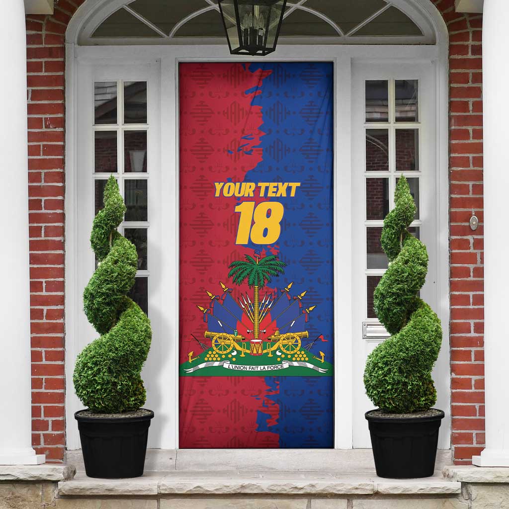 Custom Afro-Haitians Football Door Cover Les Grenadiers 2026 World Football - Wonder Print Shop