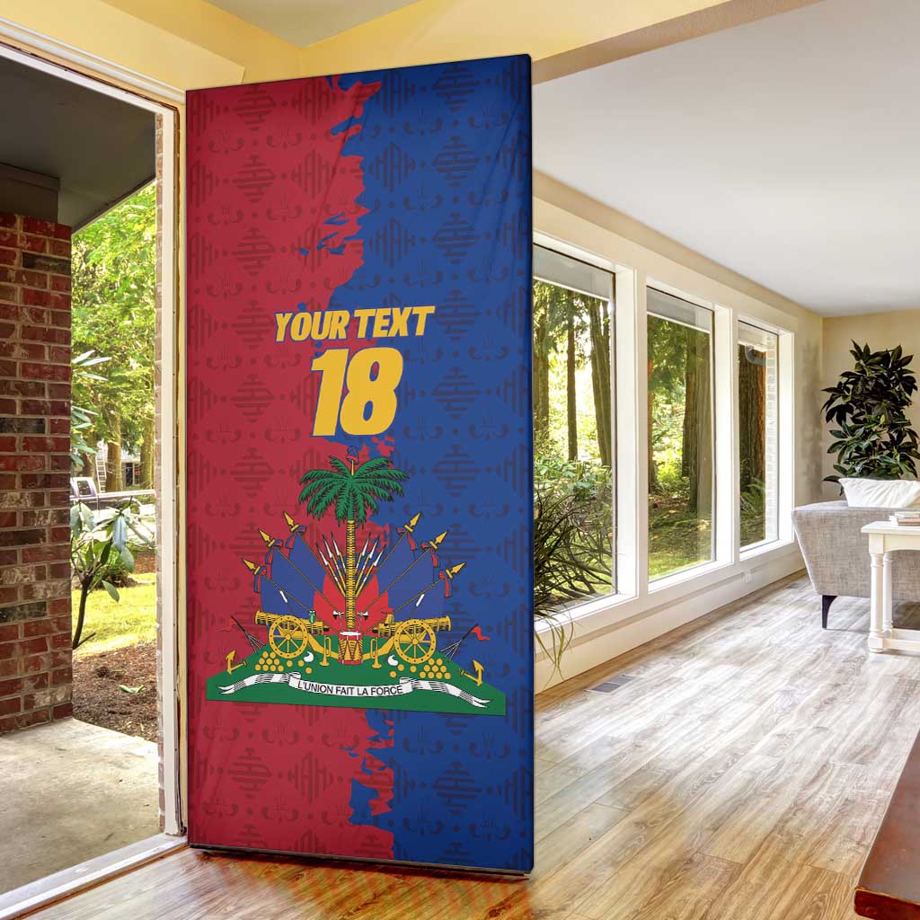 Custom Afro-Haitians Football Door Cover Les Grenadiers 2026 World Football - Wonder Print Shop