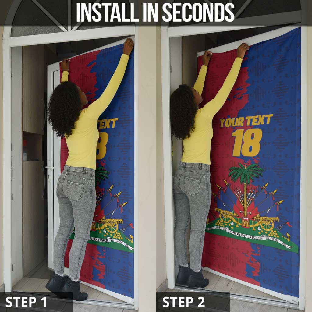 Custom Afro-Haitians Football Door Cover Les Grenadiers 2026 World Football - Wonder Print Shop