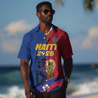 Custom Afro-Haitians Football Hawaiian Shirt Les Grenadiers 2026 World Football - Wonder Print Shop
