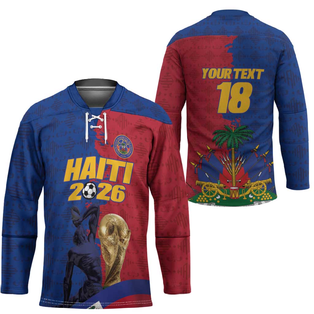Custom Afro-Haitians Football Hockey Jersey Les Grenadiers 2026 World Football - Wonder Print Shop