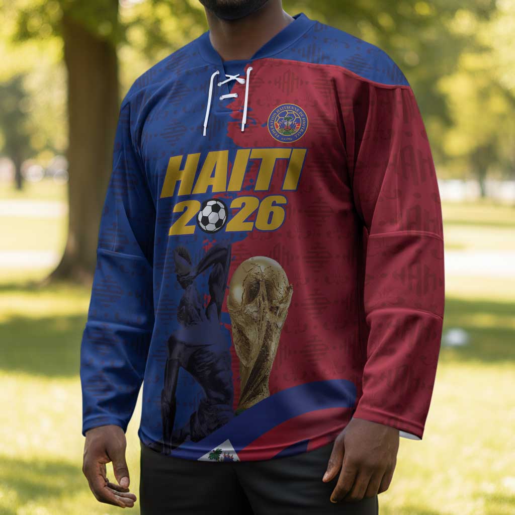 Custom Afro-Haitians Football Hockey Jersey Les Grenadiers 2026 World Football - Wonder Print Shop