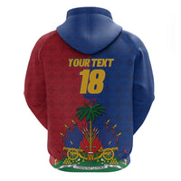 Custom Afro-Haitians Football Hoodie Les Grenadiers 2026 World Football - Wonder Print Shop