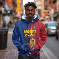 Custom Afro-Haitians Football Hoodie Les Grenadiers 2026 World Football - Wonder Print Shop