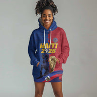 Custom Afro-Haitians Football Hoodie Dress Les Grenadiers 2026 World Football - Wonder Print Shop