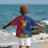 Custom Afro-Haitians Football Kid Hawaiian Shirt Les Grenadiers 2026 World Football - Wonder Print Shop