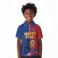 Custom Afro-Haitians Football Kid Polo Shirt Les Grenadiers 2026 World Football - Wonder Print Shop