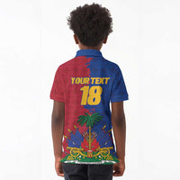 Custom Afro-Haitians Football Kid Polo Shirt Les Grenadiers 2026 World Football - Wonder Print Shop