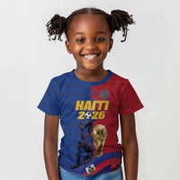 Custom Afro-Haitians Football Kid T shirt Les Grenadiers 2026 World Football - Wonder Print Shop