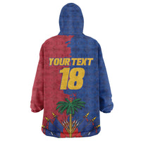 Custom Afro-Haitians Football Kid Wearable Blanket Hoodie Les Grenadiers 2026 World Football - Wonder Print Shop