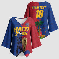 Custom Afro-Haitians Football Kimono Sleeve Blouse Les Grenadiers 2026 World Football - Wonder Print Shop