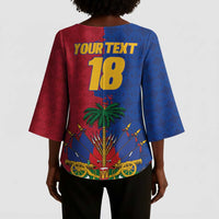Custom Afro-Haitians Football Kimono Sleeve Blouse Les Grenadiers 2026 World Football - Wonder Print Shop