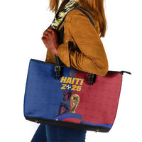 Afro-Haitians Football Leather Tote Bag Les Grenadiers 2026 World Football - Wonder Print Shop