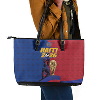 Afro-Haitians Football Leather Tote Bag Les Grenadiers 2026 World Football - Wonder Print Shop