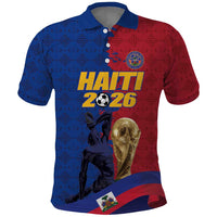 Custom Afro-Haitians Football Polo Shirt Les Grenadiers 2026 World Football - Wonder Print Shop