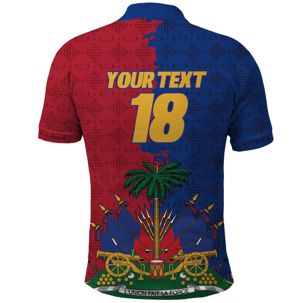 Custom Afro-Haitians Football Polo Shirt Les Grenadiers 2026 World Football - Wonder Print Shop