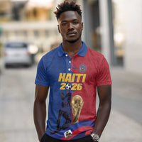 Custom Afro-Haitians Football Polo Shirt Les Grenadiers 2026 World Football - Wonder Print Shop