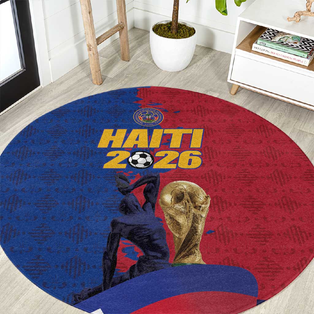 Afro-Haitians Football Round Carpet Les Grenadiers 2026 World Football - Wonder Print Shop