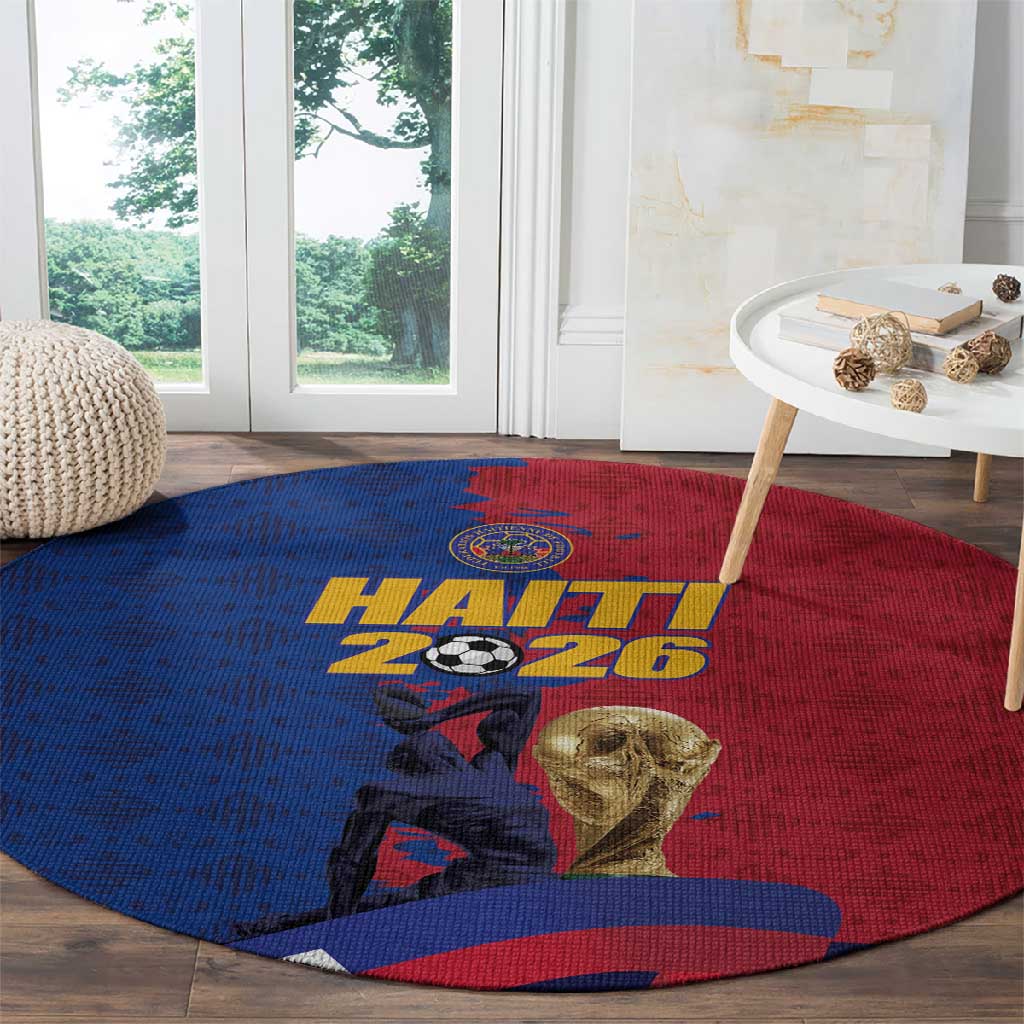 Afro-Haitians Football Round Carpet Les Grenadiers 2026 World Football - Wonder Print Shop