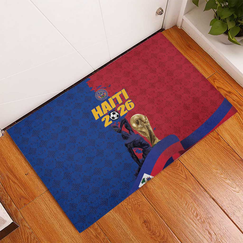 Afro-Haitians Football Rubber Doormat Les Grenadiers 2026 World Football - Wonder Print Shop
