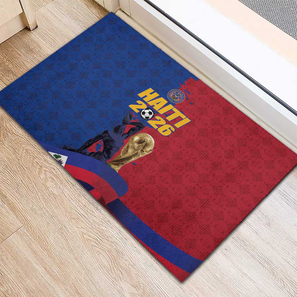 Afro-Haitians Football Rubber Doormat Les Grenadiers 2026 World Football - Wonder Print Shop