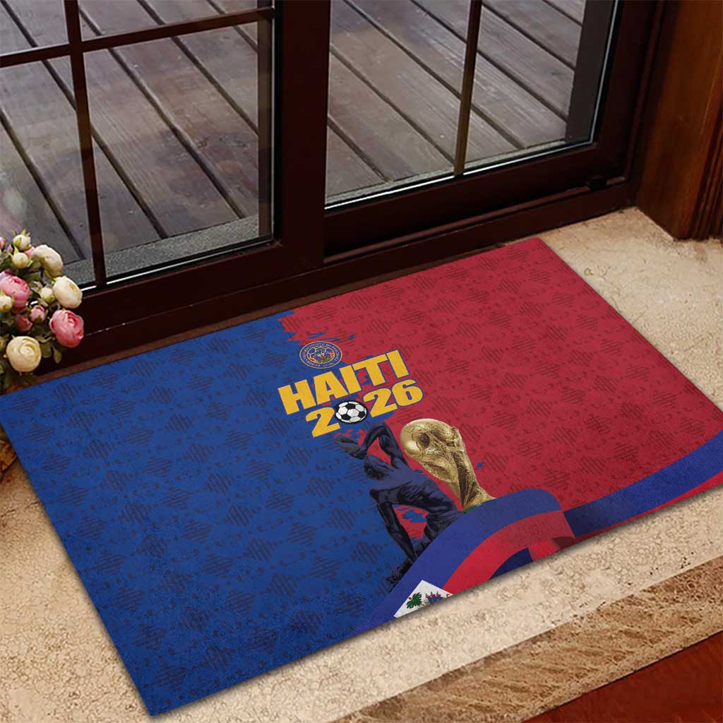 Afro-Haitians Football Rubber Doormat Les Grenadiers 2026 World Football - Wonder Print Shop