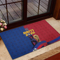 Afro-Haitians Football Rubber Doormat Les Grenadiers 2026 World Football - Wonder Print Shop
