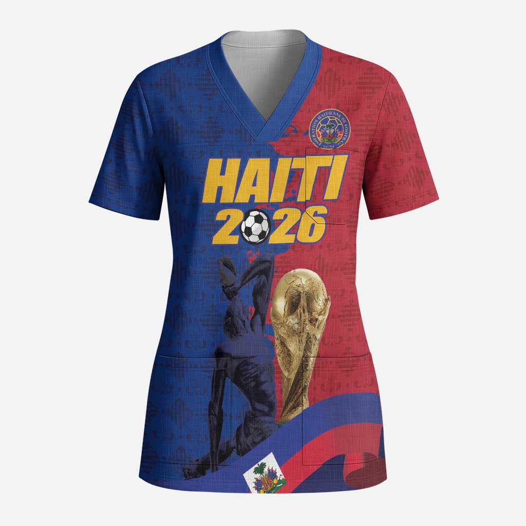 Custom Afro-Haitians Football Scrub Top Les Grenadiers 2026 World Football - Wonder Print Shop
