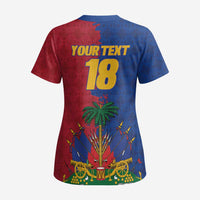 Custom Afro-Haitians Football Scrub Top Les Grenadiers 2026 World Football - Wonder Print Shop