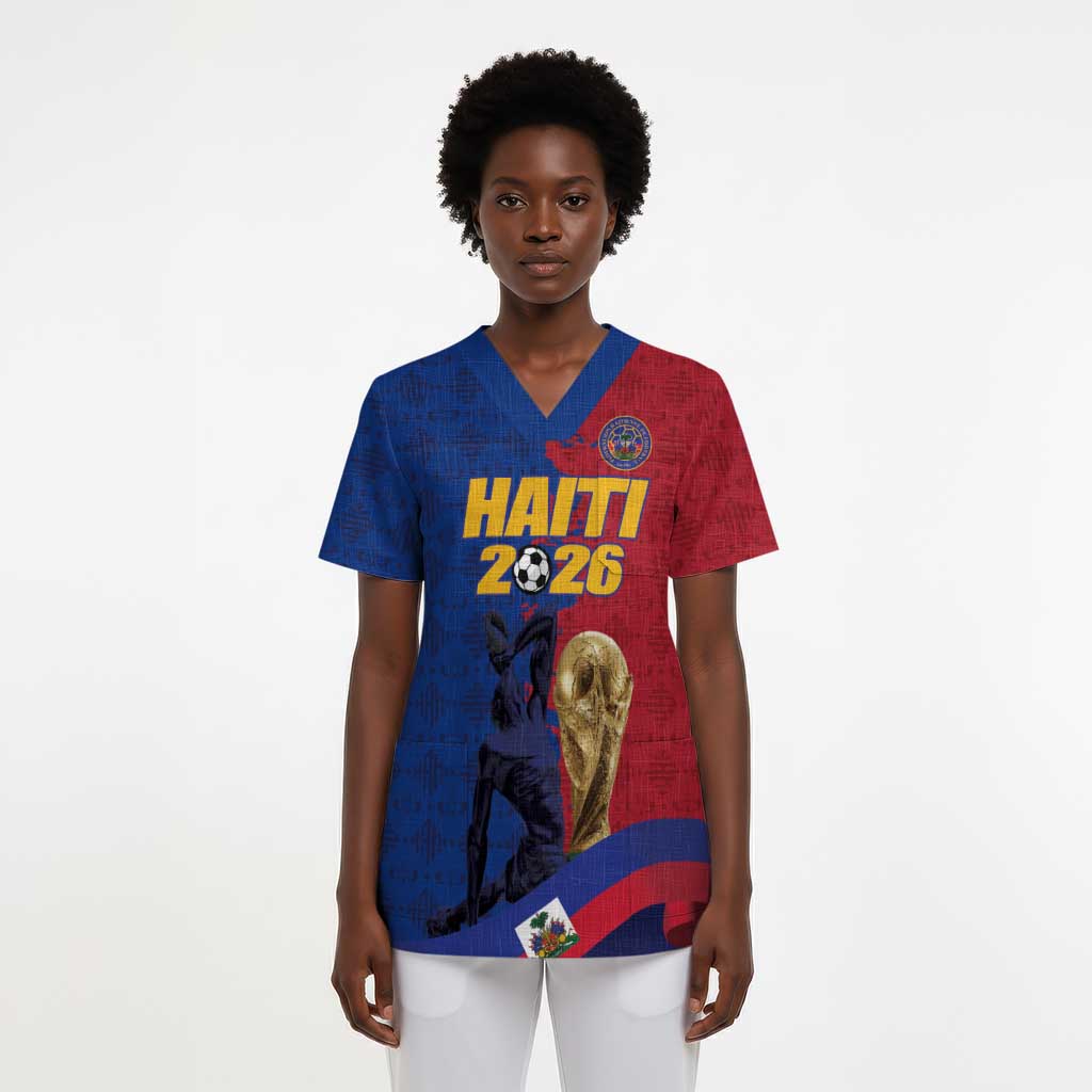 Custom Afro-Haitians Football Scrub Top Les Grenadiers 2026 World Football - Wonder Print Shop