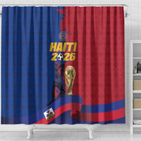 Afro-Haitians Football Shower Curtain Les Grenadiers 2026 World Football - Wonder Print Shop