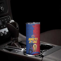 Custom Afro-Haitians Football Skinny Tumbler Les Grenadiers 2026 World Football - Wonder Print Shop