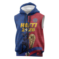 Custom Afro-Haitians Football Sleeveless Zip Hoodie Les Grenadiers 2026 World Football - Wonder Print Shop