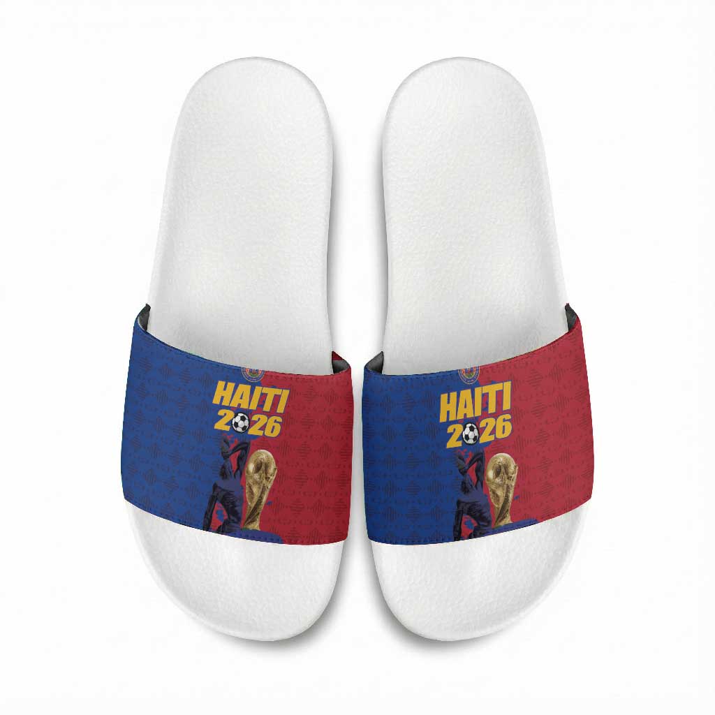 Afro-Haitians Football Slide Sandals Les Grenadiers 2026 World Football - Wonder Print Shop