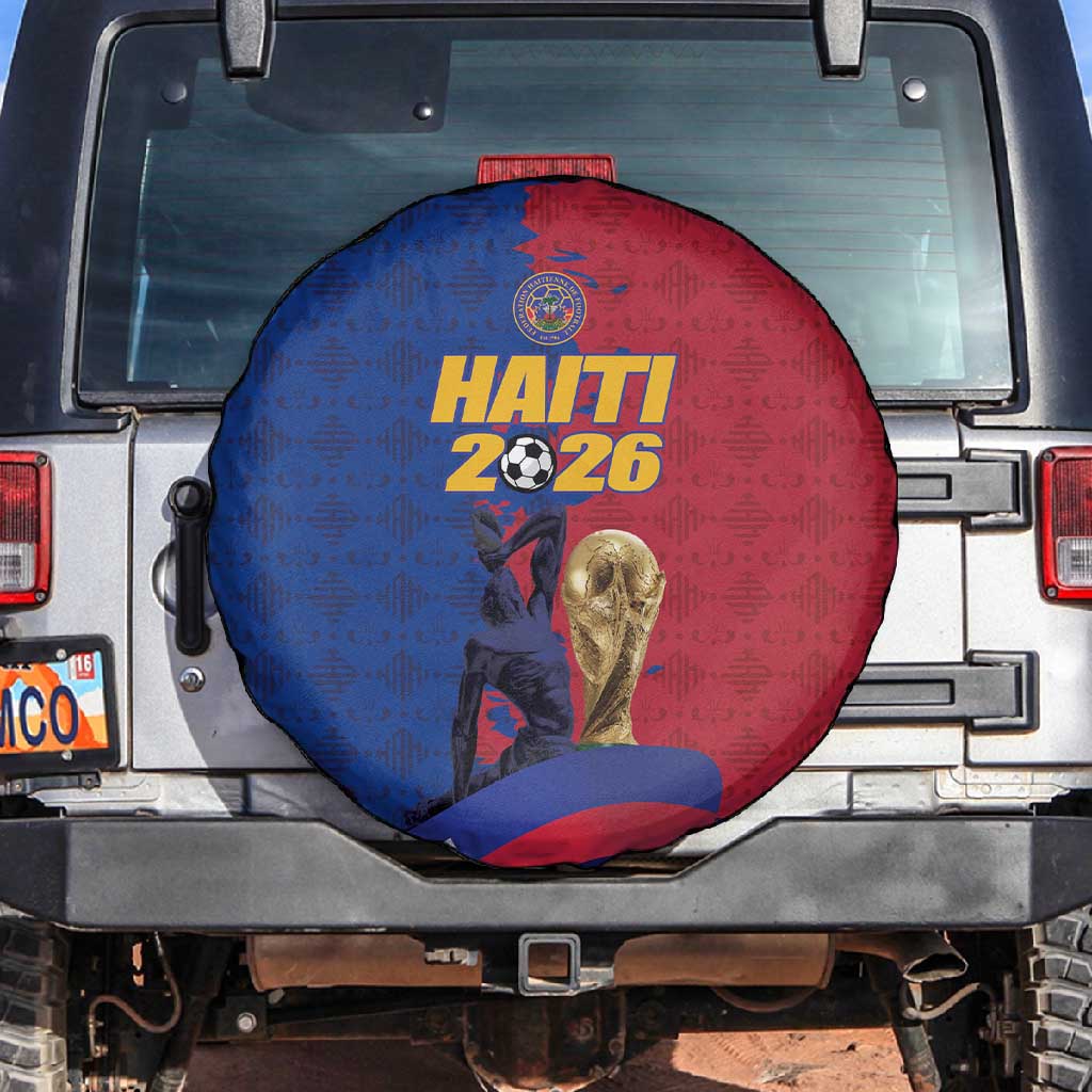Afro-Haitians Football Spare Tire Cover Les Grenadiers 2026 World Football - Wonder Print Shop