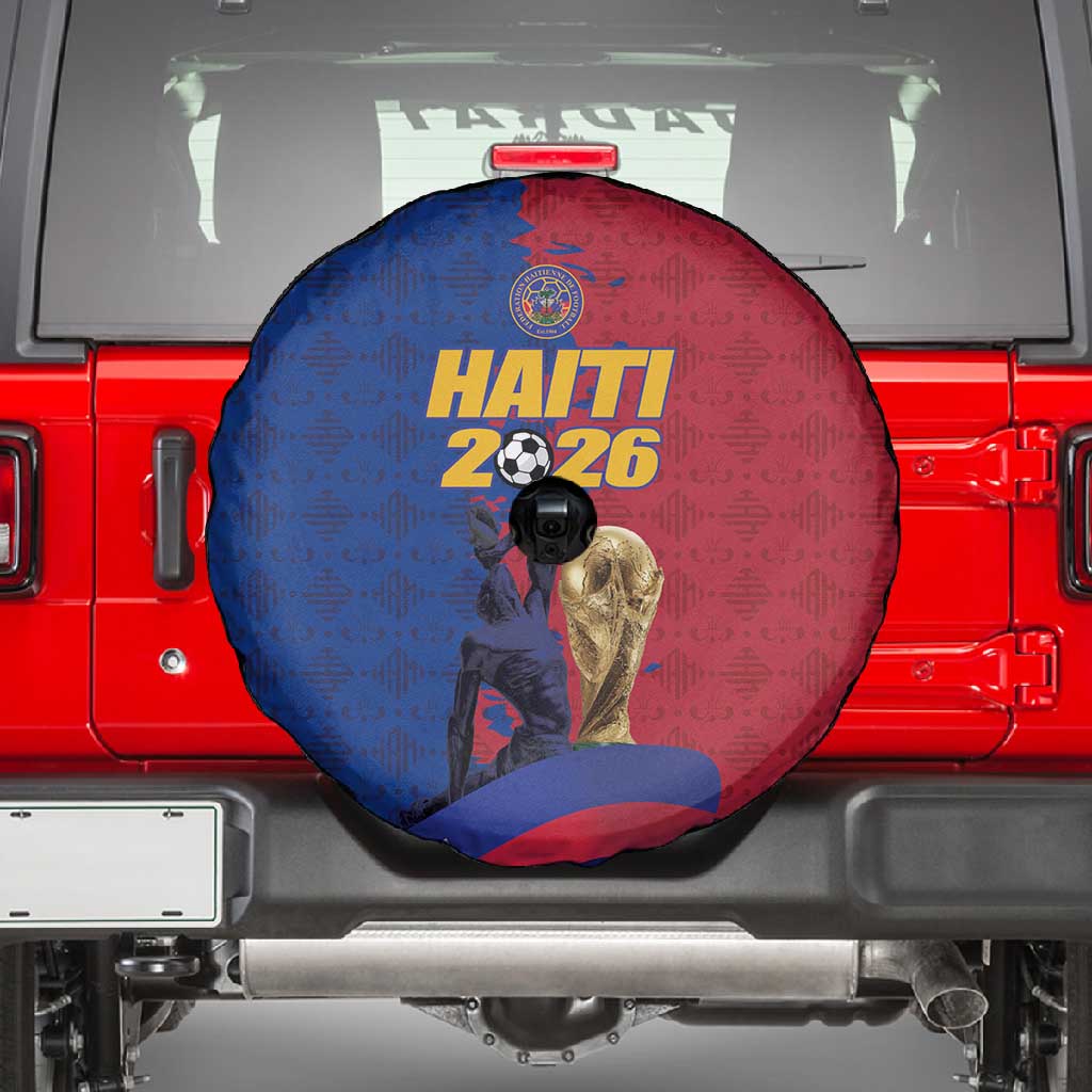 Afro-Haitians Football Spare Tire Cover Les Grenadiers 2026 World Football - Wonder Print Shop